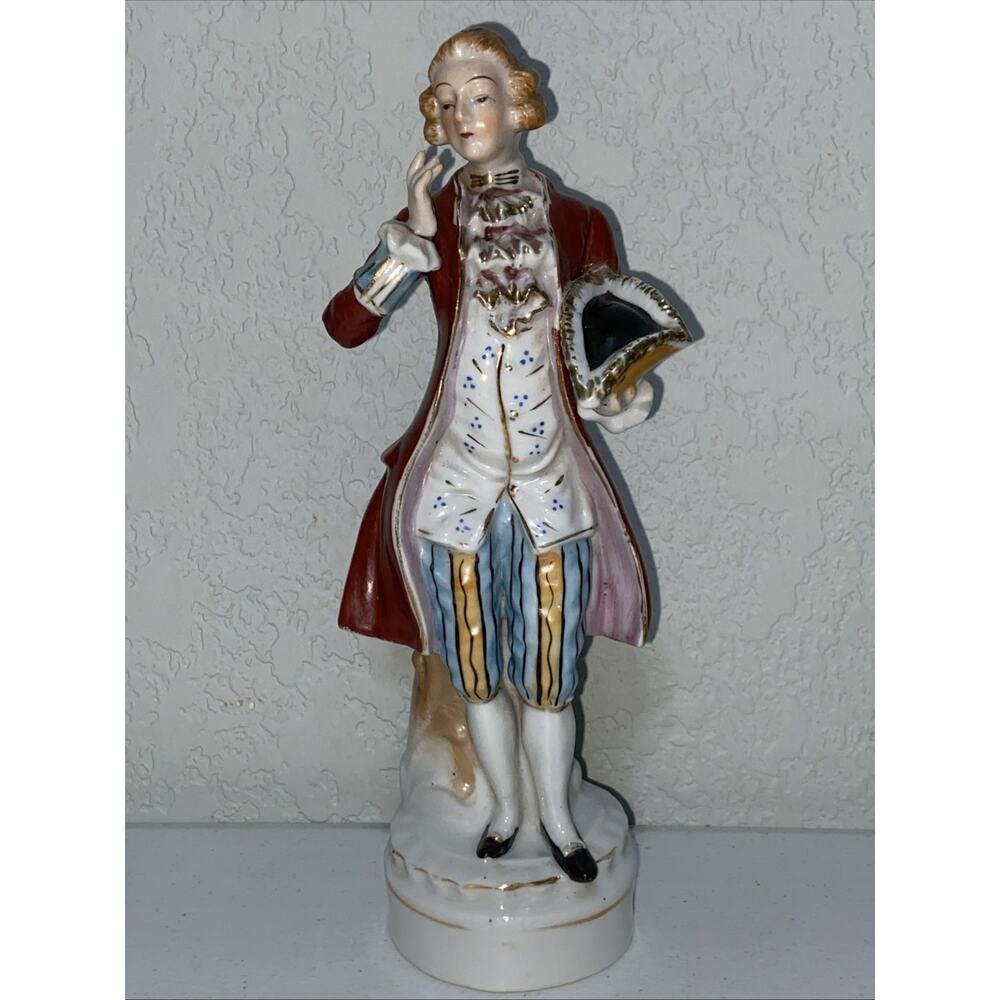 Rare Vintage Lot Of 4 Men‎ Victorian Royal Figurines Made In Occupied Japan 10” - Picture 5 of 14